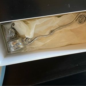 Candle snuffer by Metal Morphasis New with box lead free pewter with Angel
